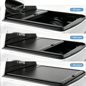 hyundai santa cruz aluminum tonneau cover hard retractable truck bed cover with lock no drill install