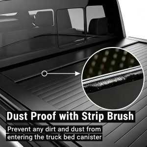 hyundai santa cruz aluminum tonneau cover hard retractable truck bed cover with lock no drill install