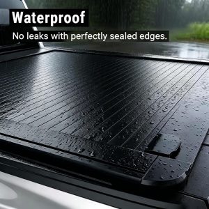hyundai santa cruz aluminum tonneau cover hard retractable truck bed cover with lock no drill install